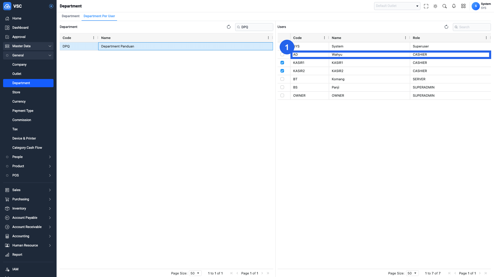 Hasil Update Checklist User