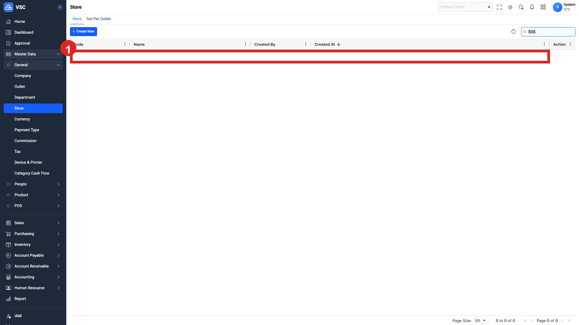 Hasil Delete Store