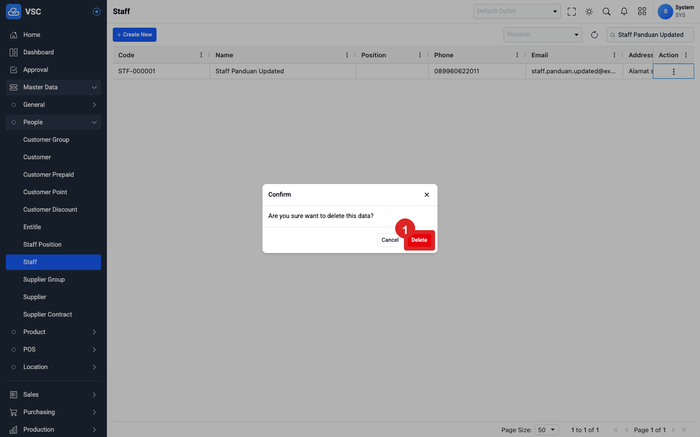 Konfirmasi Delete Staff
