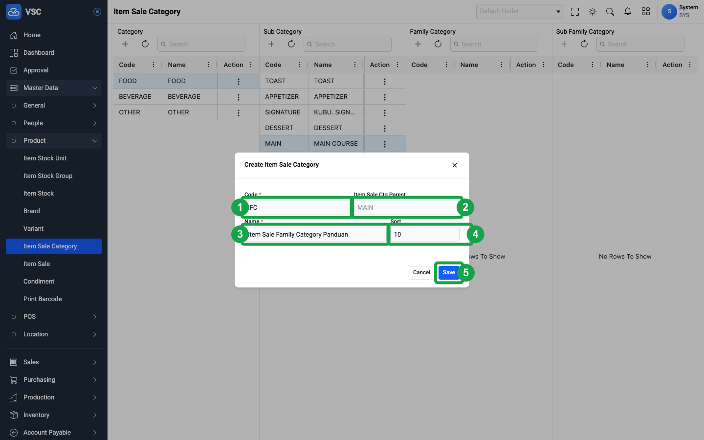 Create Family Category